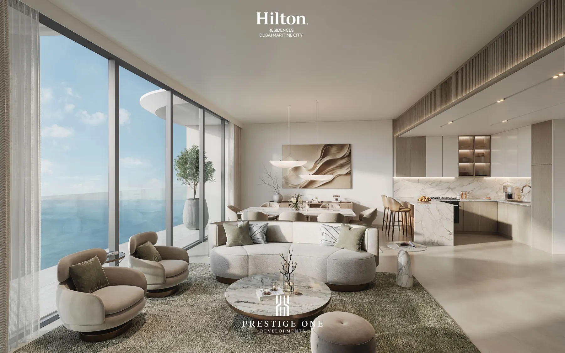 2 chambres · Salon · vue mer