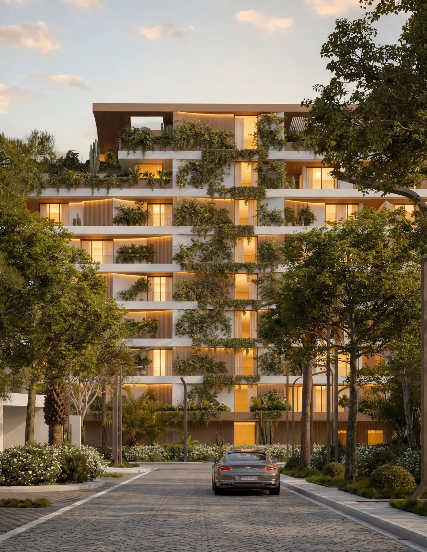Living terraces · Façade végétalisée