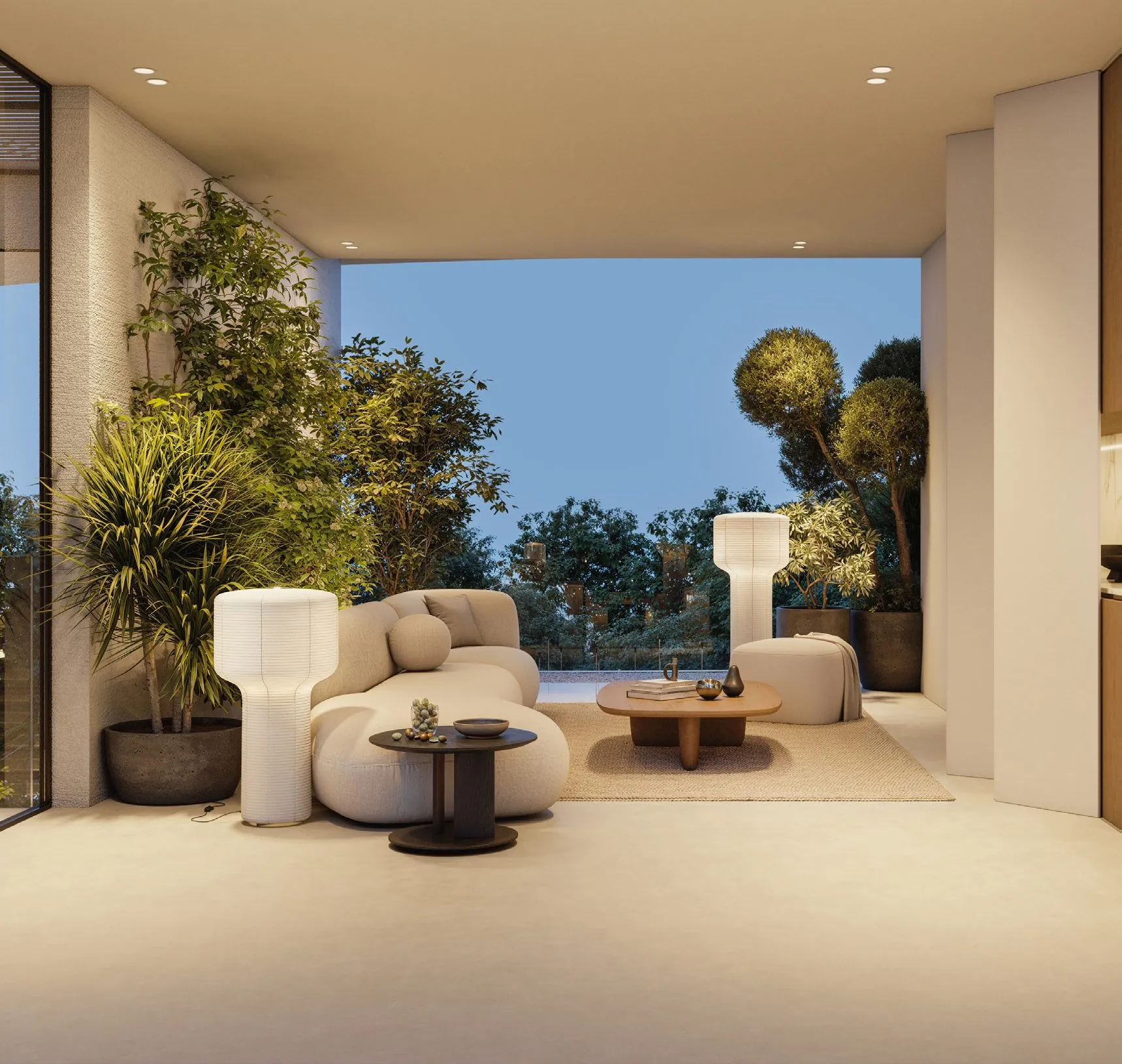 Terrasse avec salon outdoor design