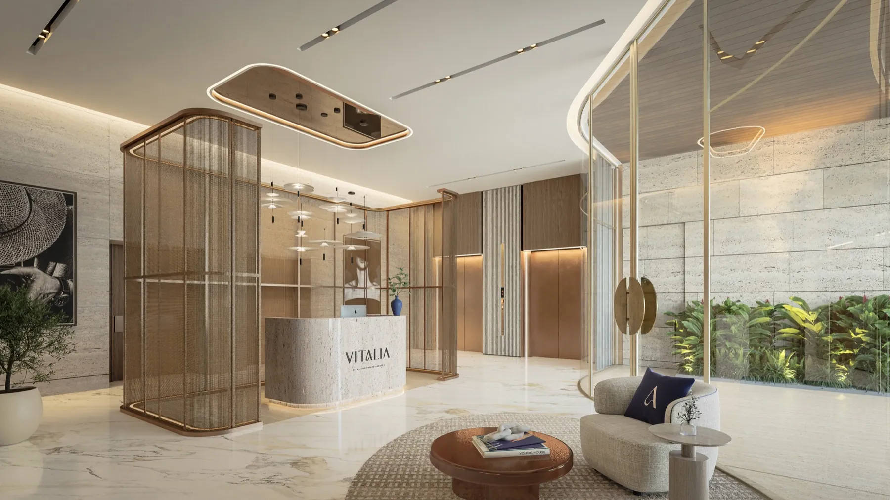 Hall résidentiel premium à Dubaï